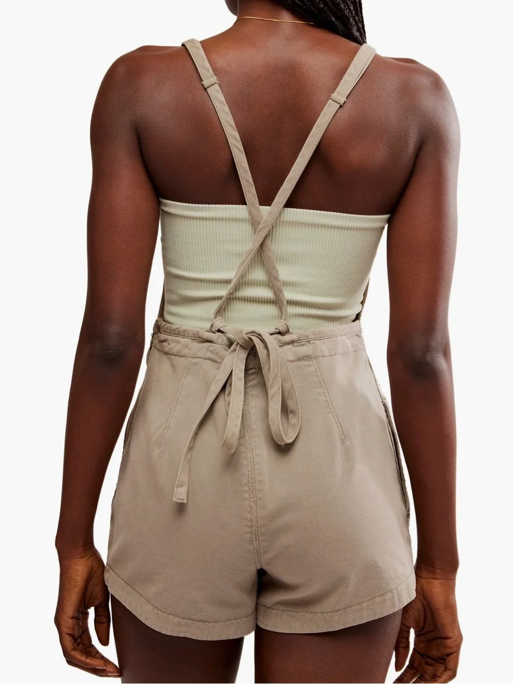 Free People Tough Love Denim Shortalls